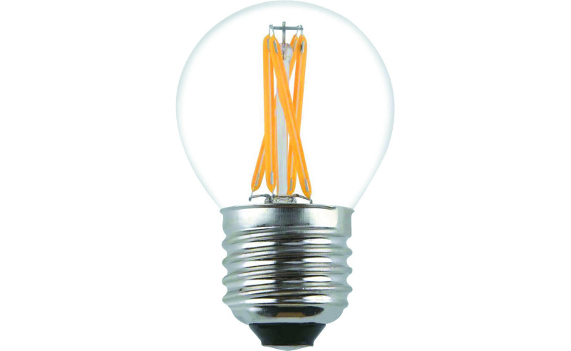 Filament LED-lampa, Klot, Klar, 2W,...
