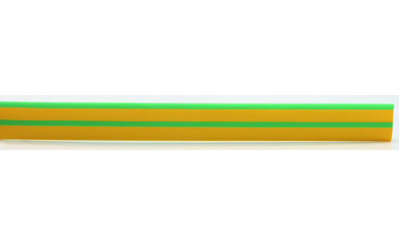 Krympslang, Grön/gul, 12,7/6,4  mm, 1 m